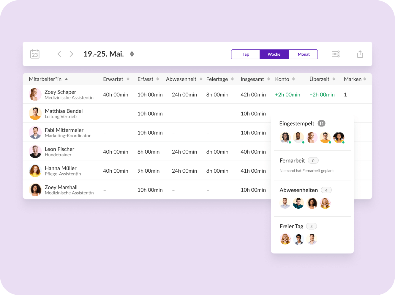 DE Your new dream attendance board